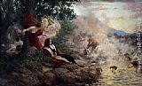 Vlaho Bukovac Gundulic's Dream painting